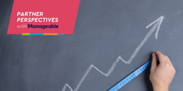 Image depicting an arrow on upward trend with a measuring tape