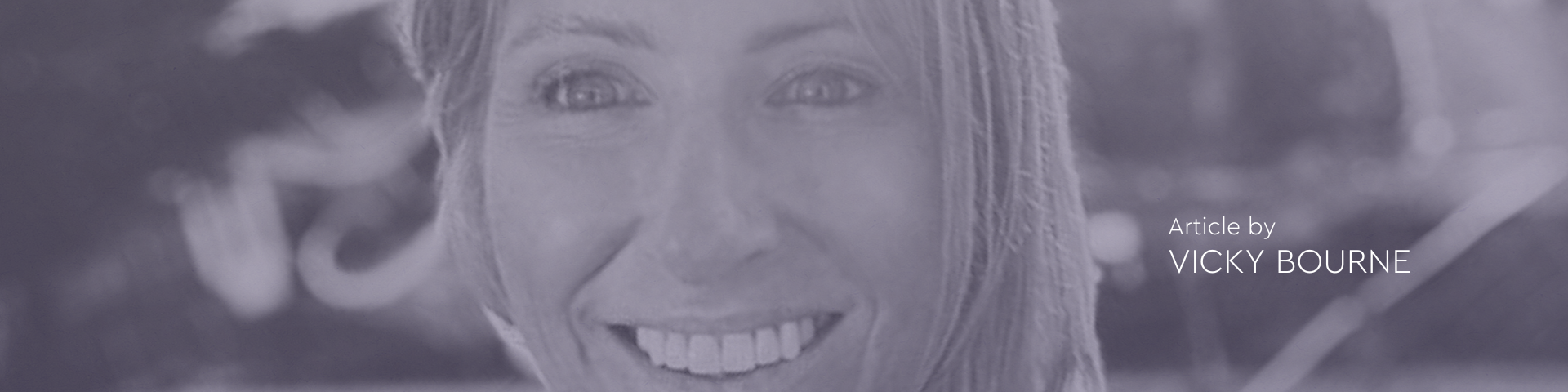 Portrait of author, Vicky Bourne