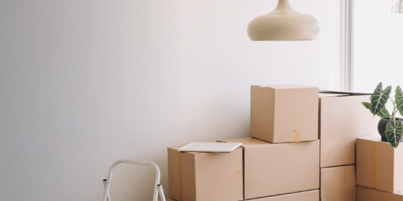 Our new B Corp Office: Image with moving boxes