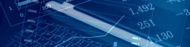 Close up of finance graphs representing finance recruitment in London